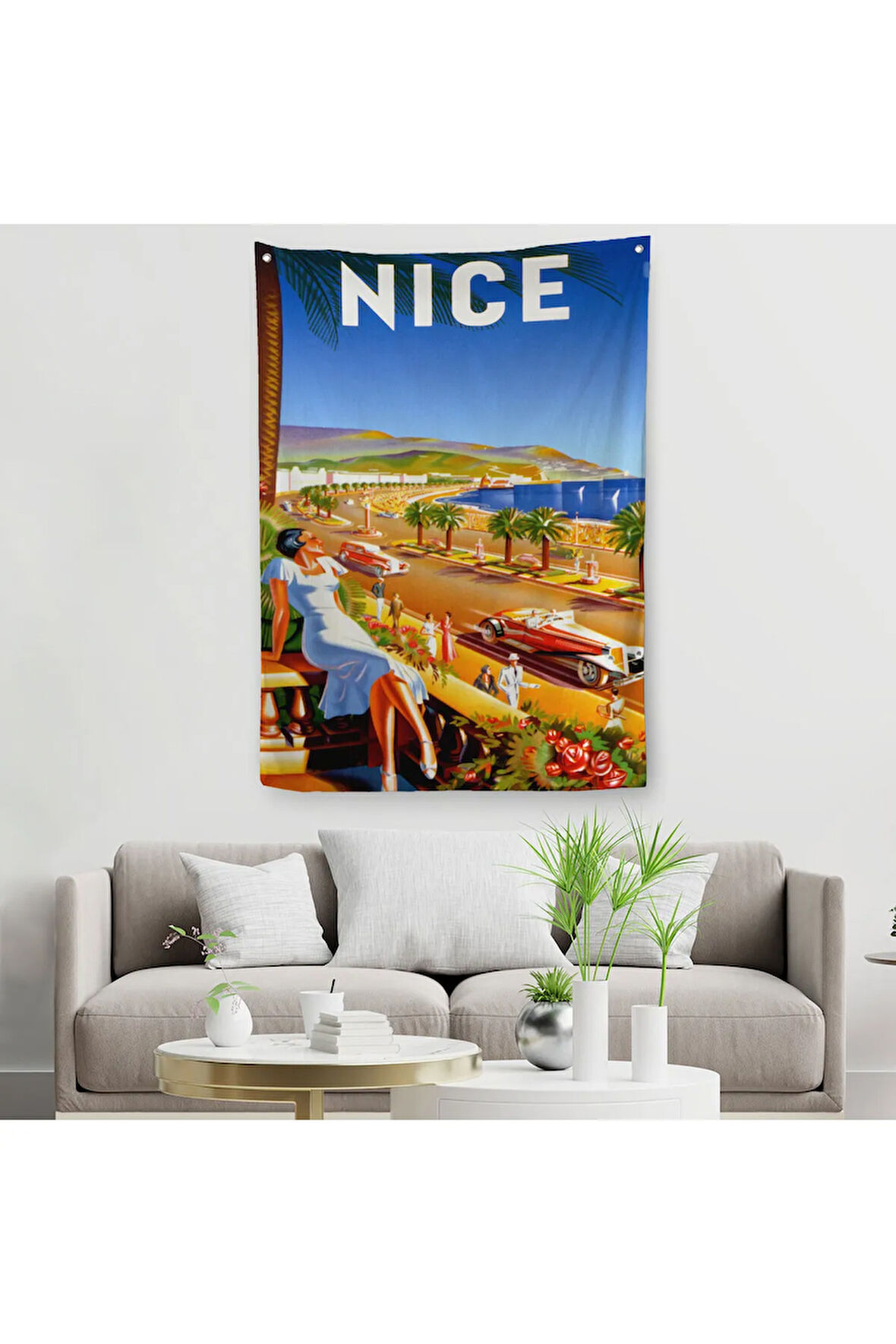Nice Sahil Yolu Duvar Örtüsü-Halısı-6440