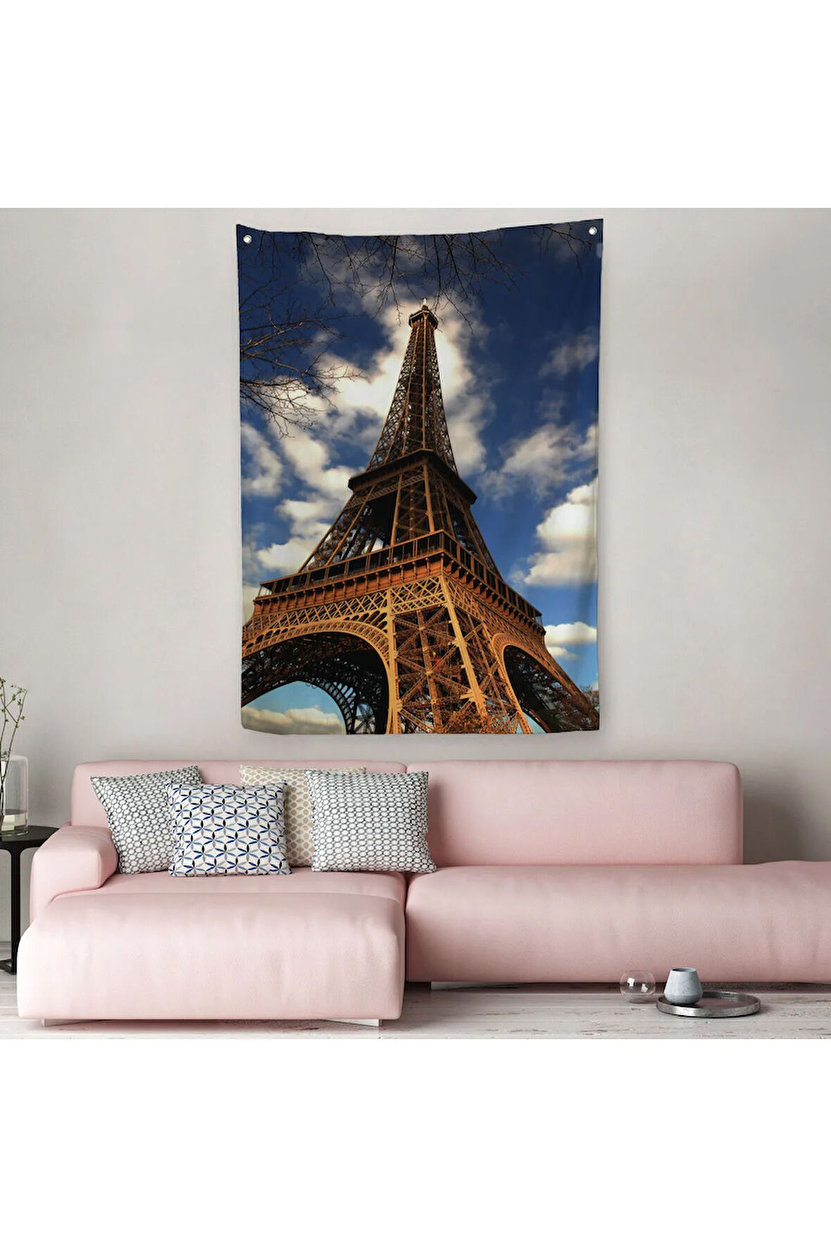 Fransa Paris Eyfel Kulesi Duvar Örtüsü-Halısı-6442