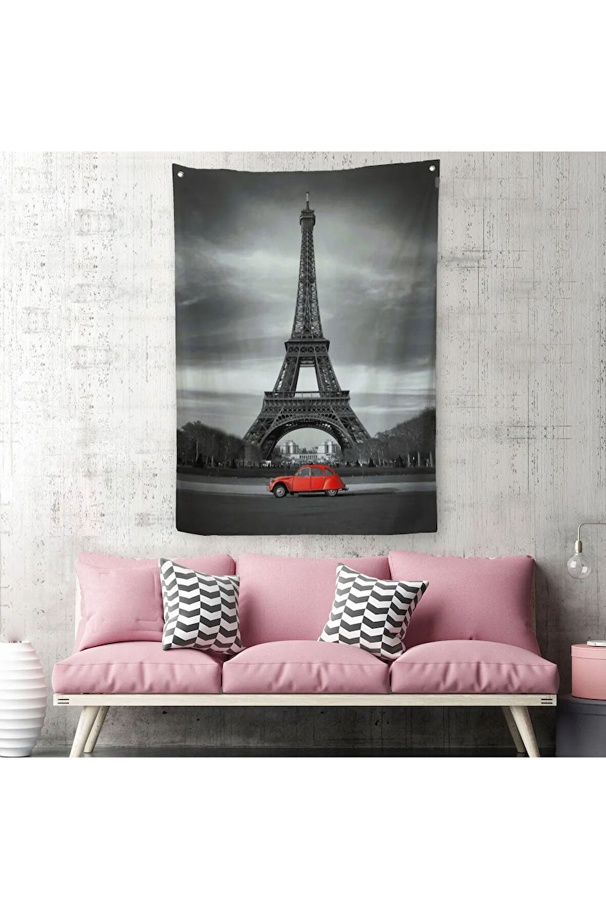 Fransa Paris Eyfel Kulesi Duvar Örtüsü-Halısı-6444