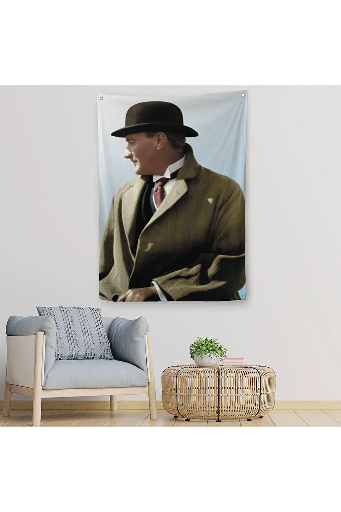 Atatürk Dekoratif Duvar Örtüsü-Halısı-6464