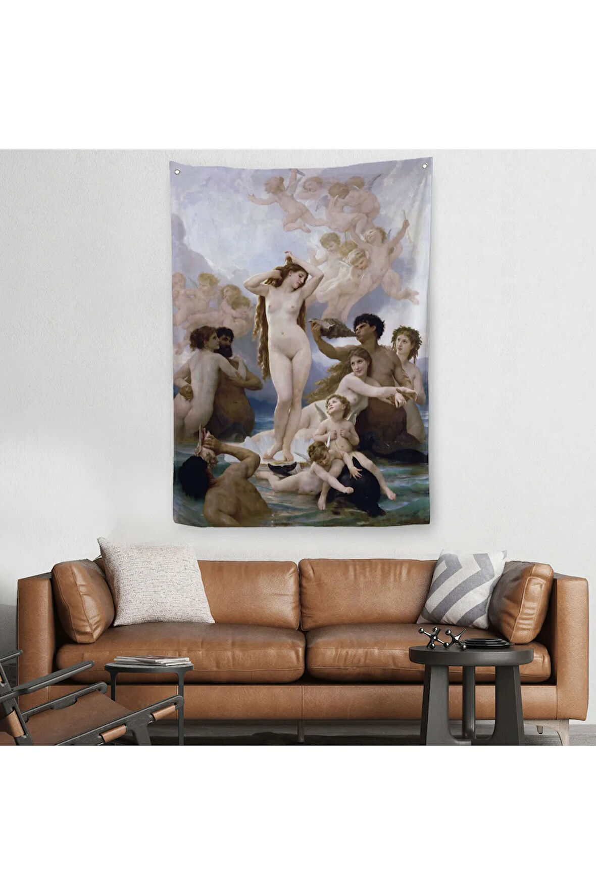 Venüsün Duğuşu Duvar Örtüsü-Halısı - Birth Of Venus William-Adolphe Bouguereau-6474