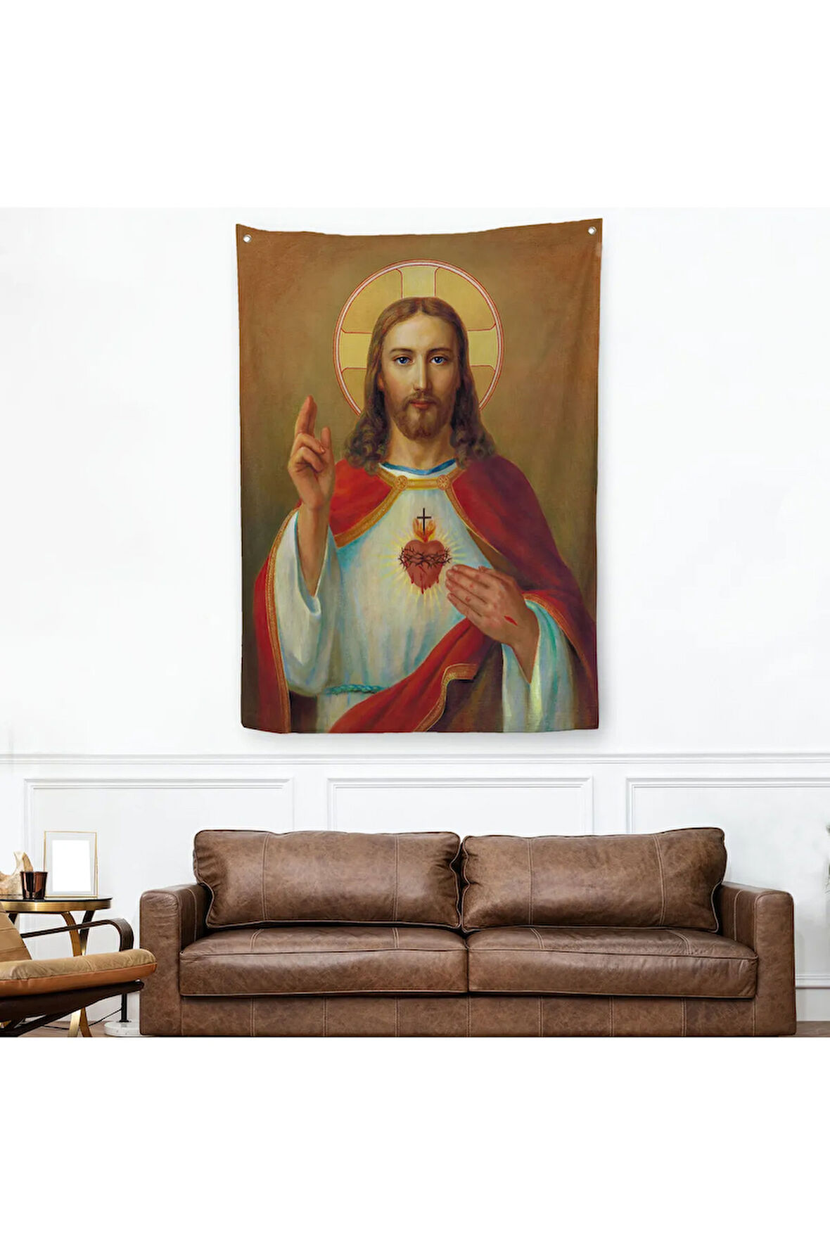 İsa'nın En Kutsal Kalbi Duvar Örtüsü-Halısı - The Most Sacred Heart Of Jesus-6478