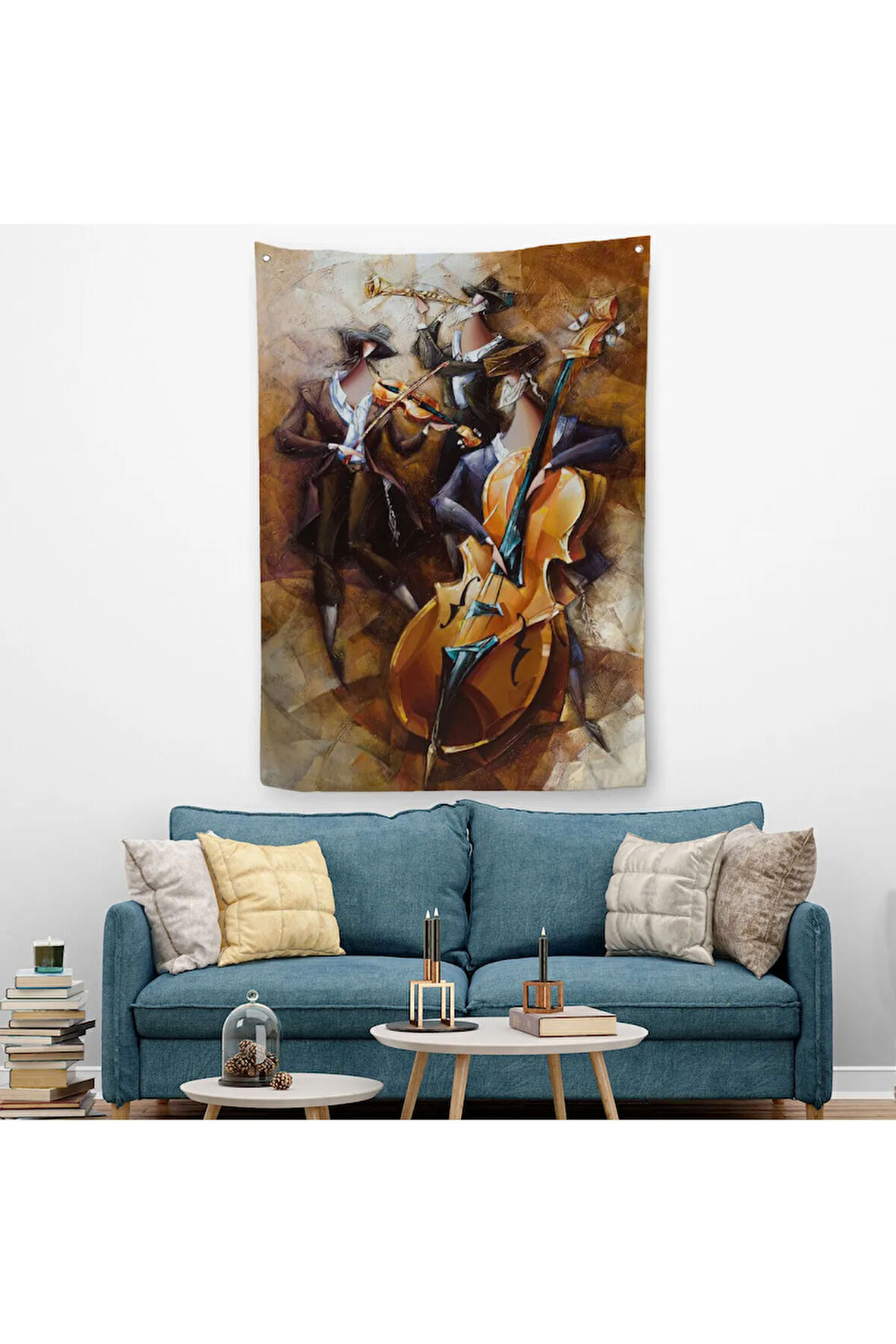 Sürreal Müzik Grubu Duvar Örtüsü-Halısı-6490