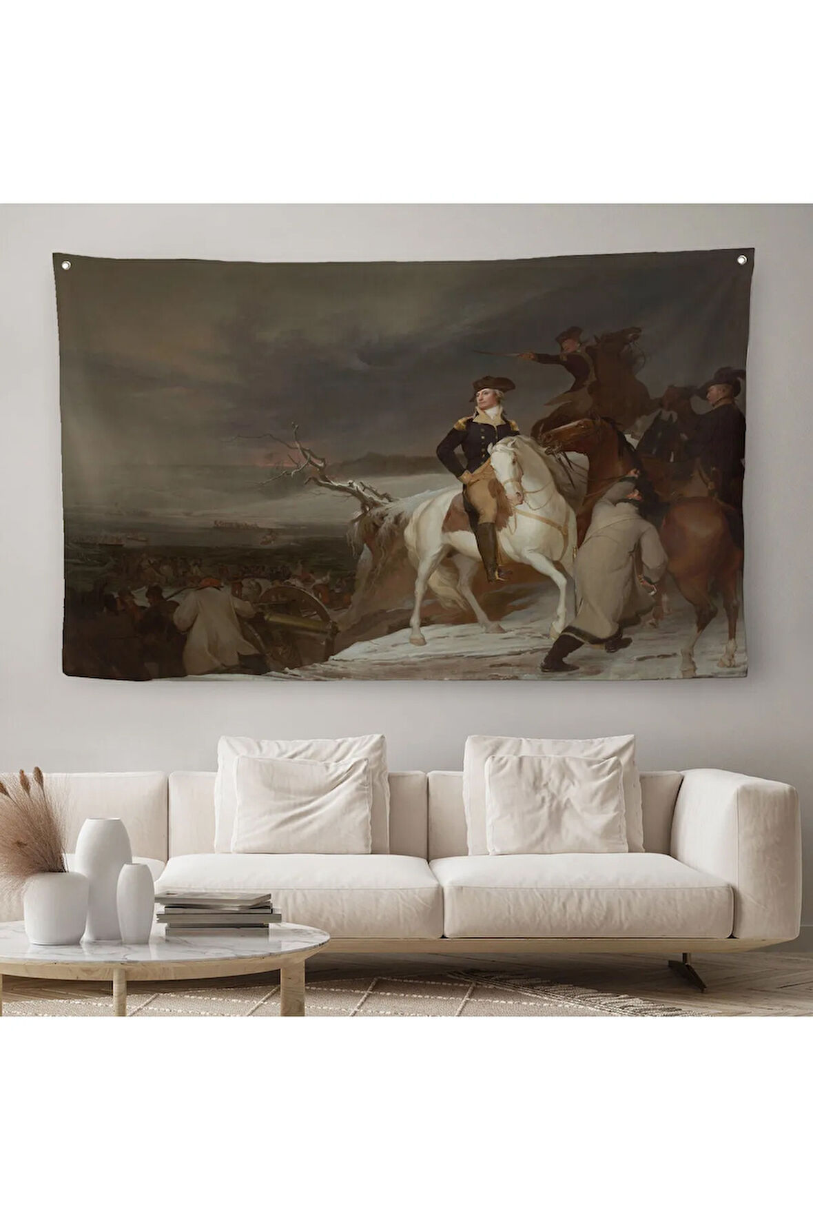 Delaware Geçişi Duvar Örtüsü-Halısı - The Passage of the Delaware - Thomas Sully-6541