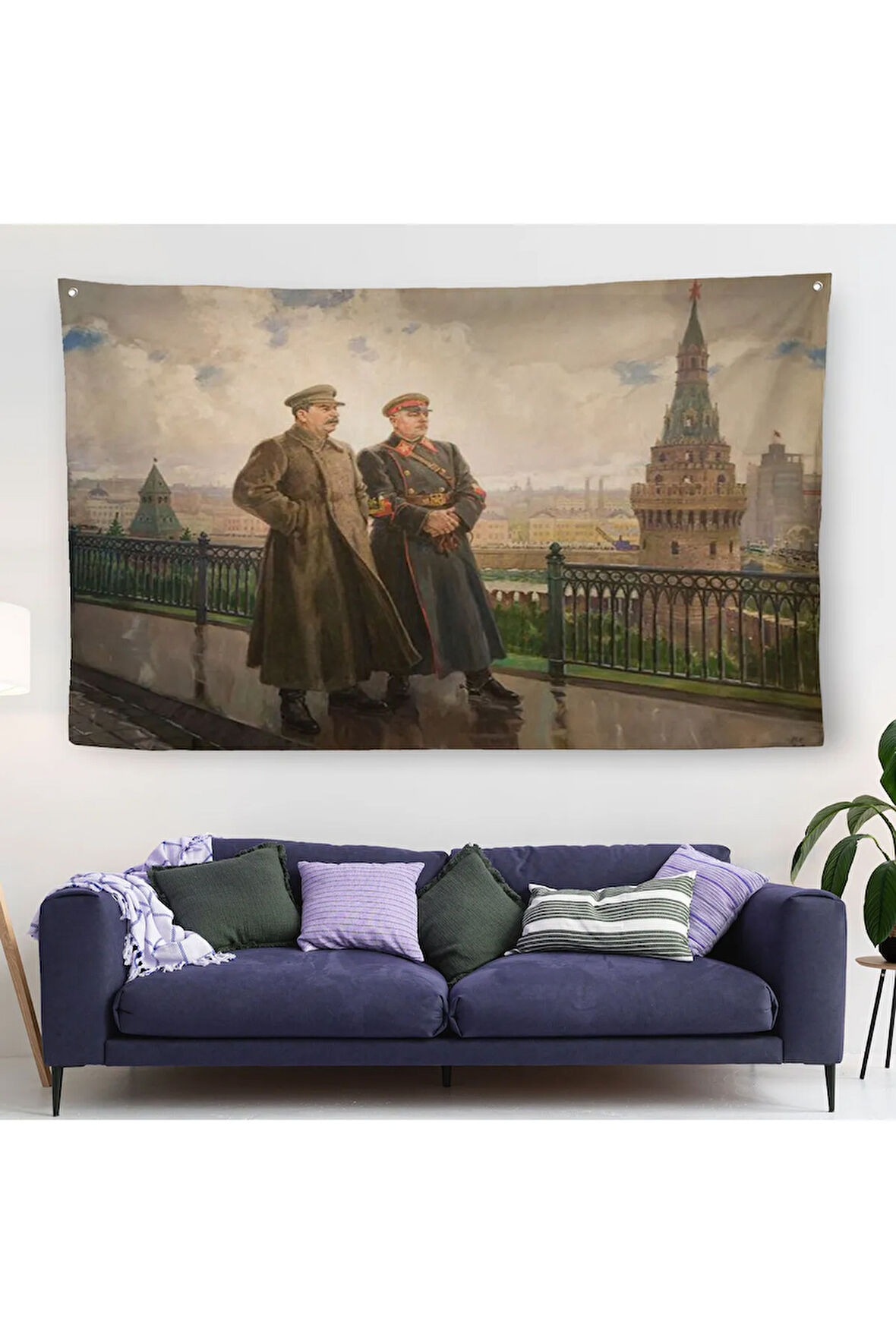 Kremlin'de  Voroshilov Duvar Örtüsü-Halısı -  Voroshilov in the Kremlin-6551