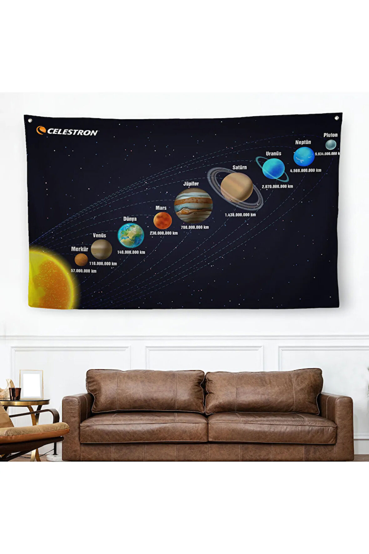 Güneş Sistemi ve Gezegenler Duvar Örtüsü-Halısı -6562