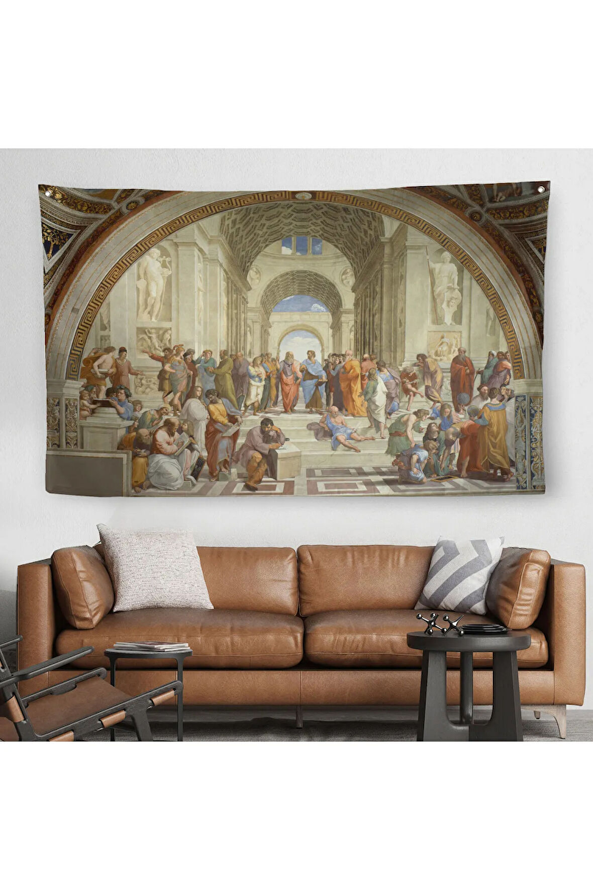 Atina Okulu Duvar Örtüsü-Halısı - Raffaello Sanzio-6642