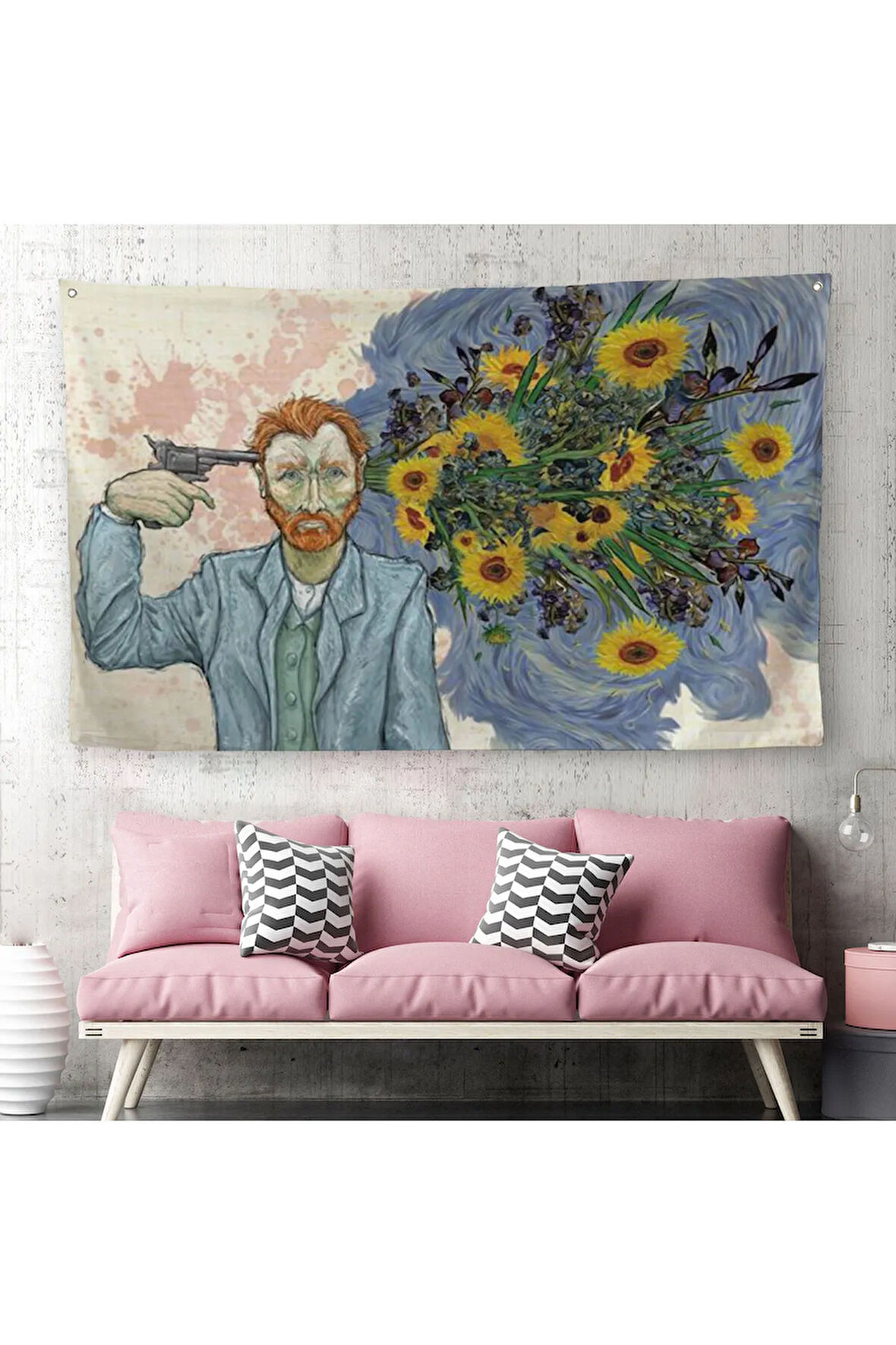Vincent van Gogh Gerçeküstü İntahar Duvar Örtüsü-Halısı-6659