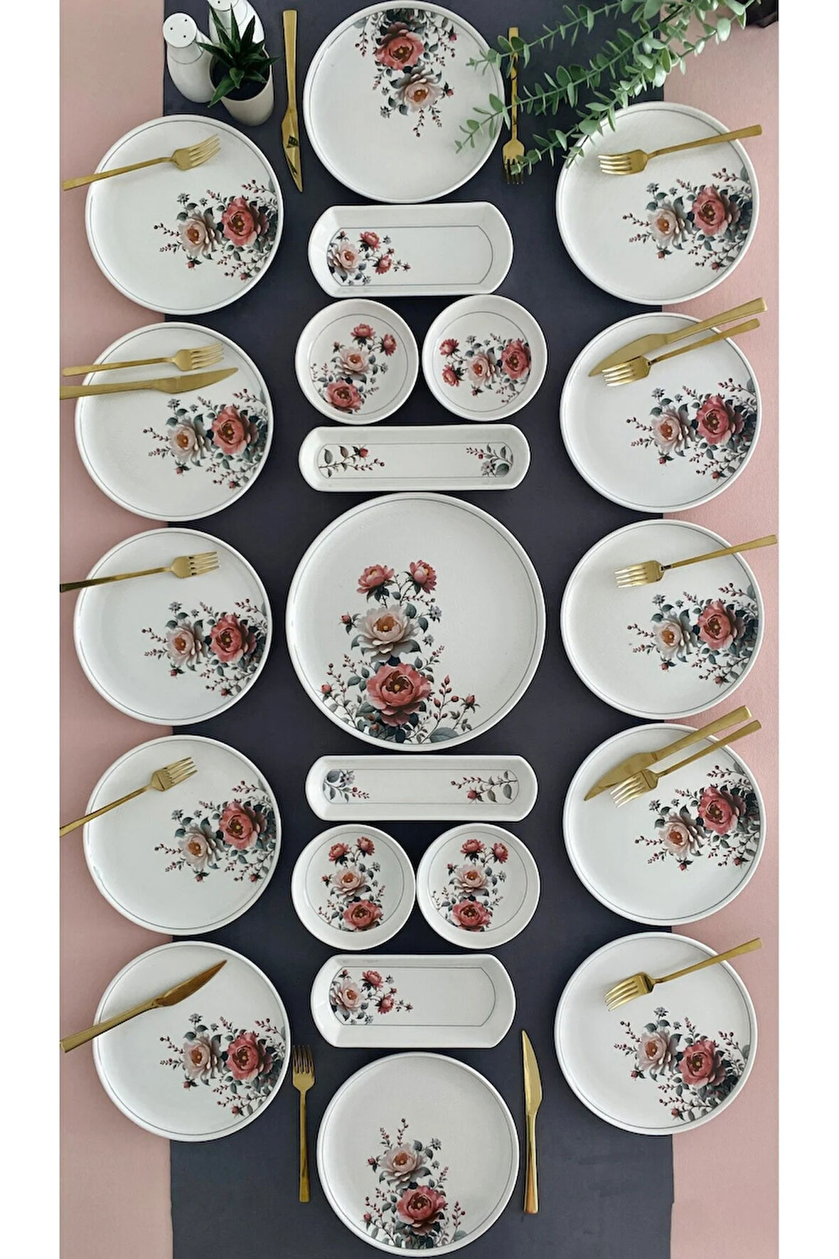 Hasbahçe 12 Kişilik 21 Parça Kahvaltı Takımı