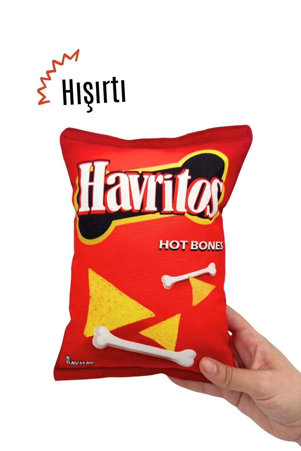 Havhav Havritos Peluş Cips Hışırtı Sesli Köpek Oyuncağı 