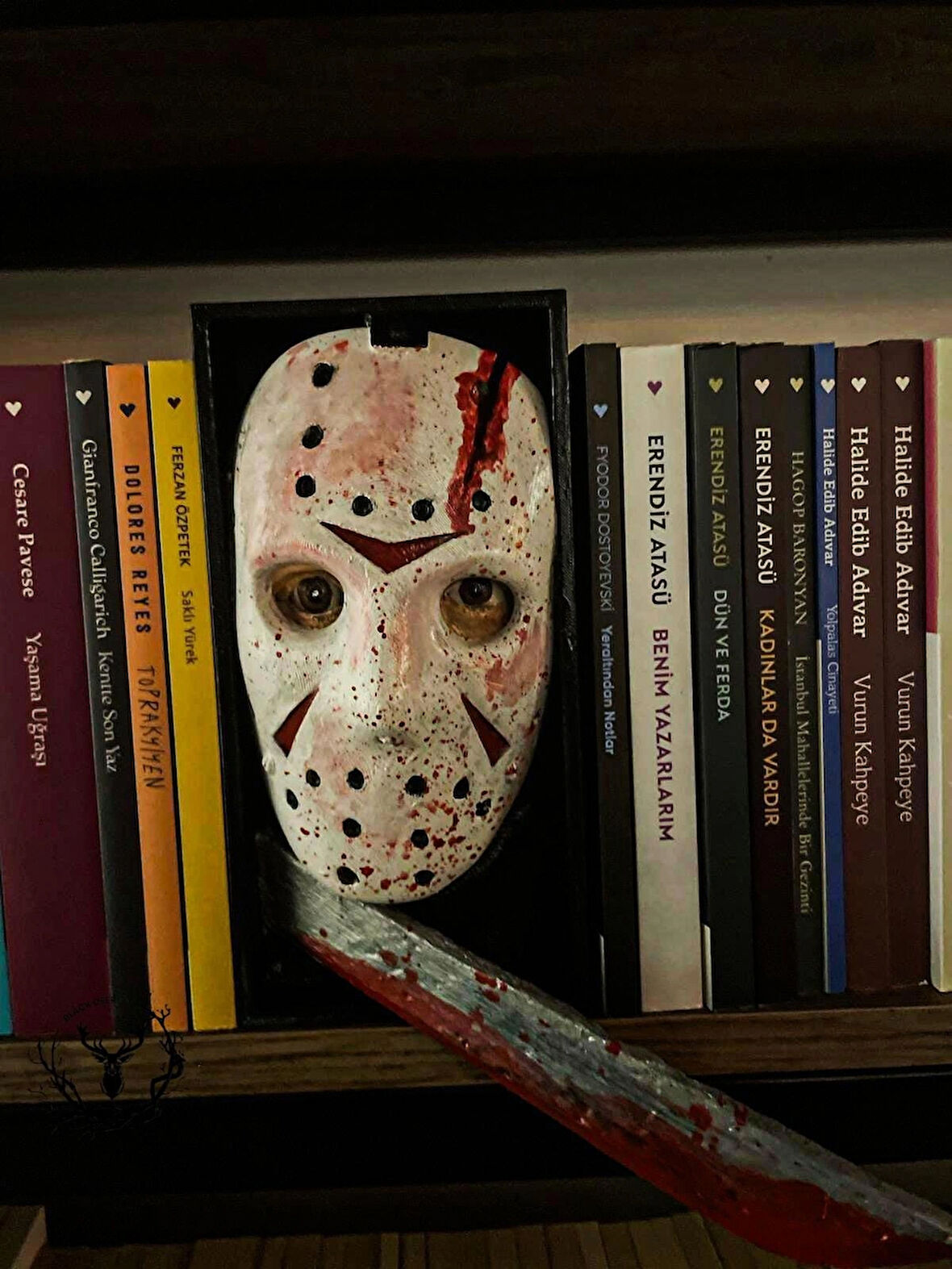 hayatvesanat 13.Cuma Jason Voorhees / Kitaplık Figürü / Kitap Tutucu