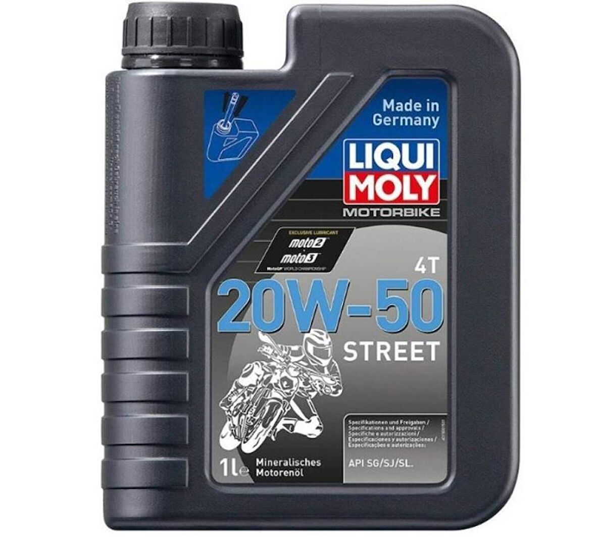 Liqui Moly 20W50 Basic Street 20W50 4t Mineral Cadde Motosiklet Yağı 1 Litre 