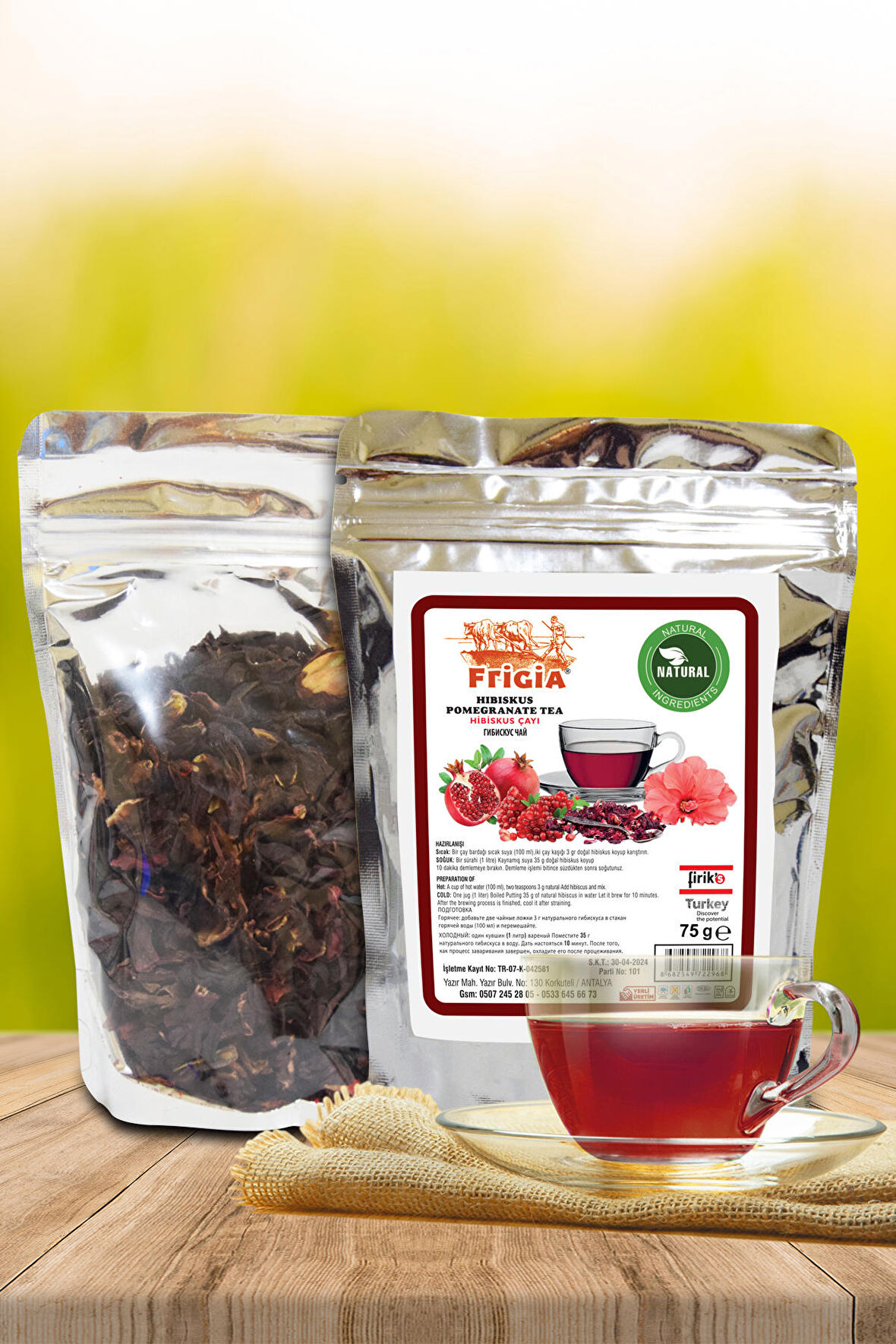 Hibisküs Çayı 75 gram (NAR ÇİÇEKLİ KIŞ ÇAYI)