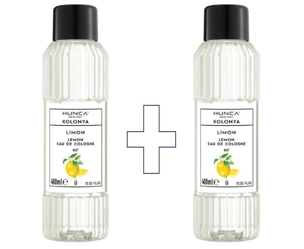 Limon Kolonyası 2Lİ SET- 80 Derece Pet Şişe 400 ml