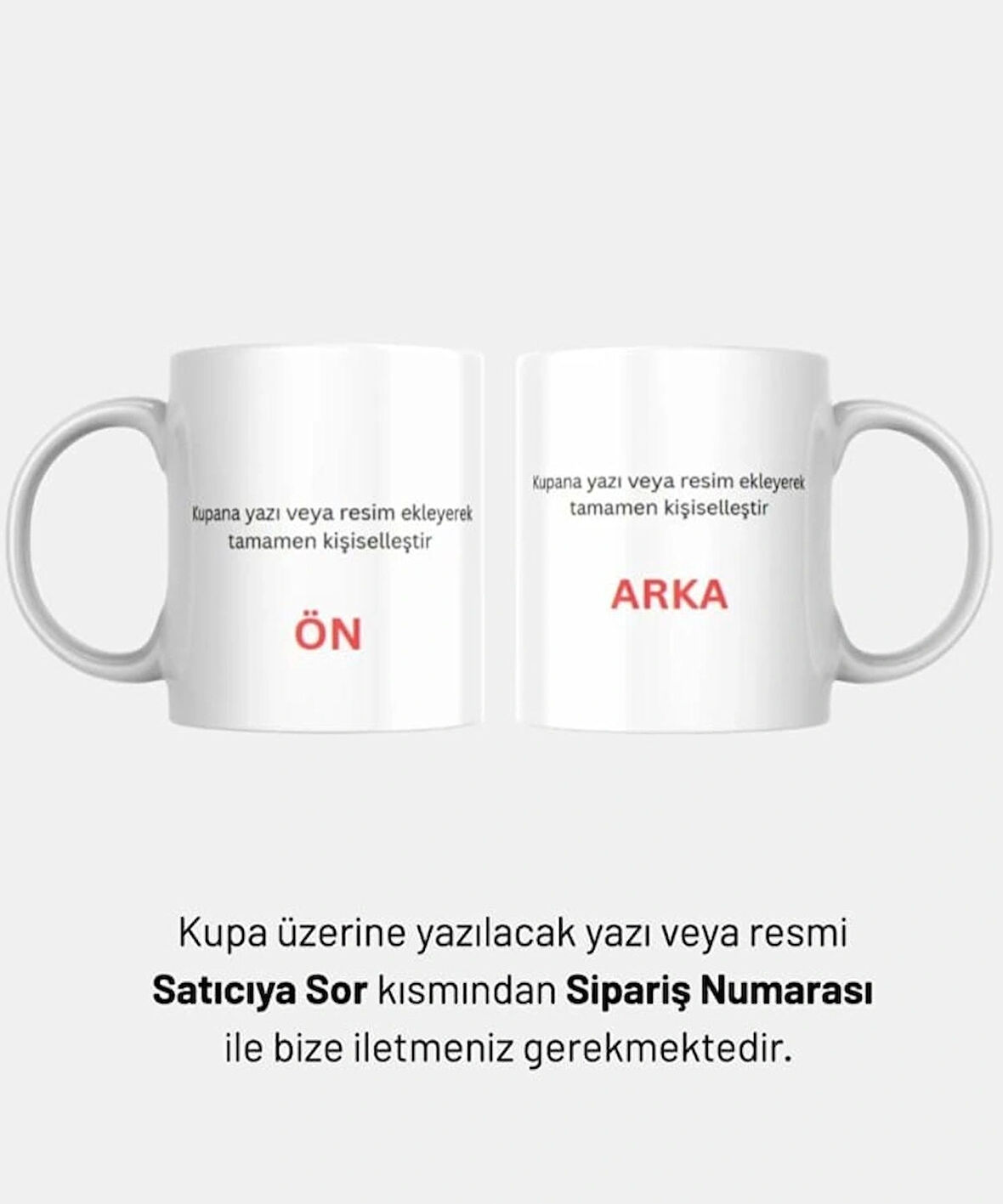Kişiye Özel Baskılı Kupa Bardak – Fotoğraf ve Yazı ile Tasarla