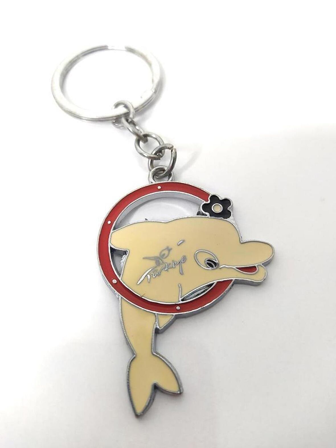 Sevimli Yunus Balık Metal Anahtarlık Çanta Süsü 10265 Hdmarketim