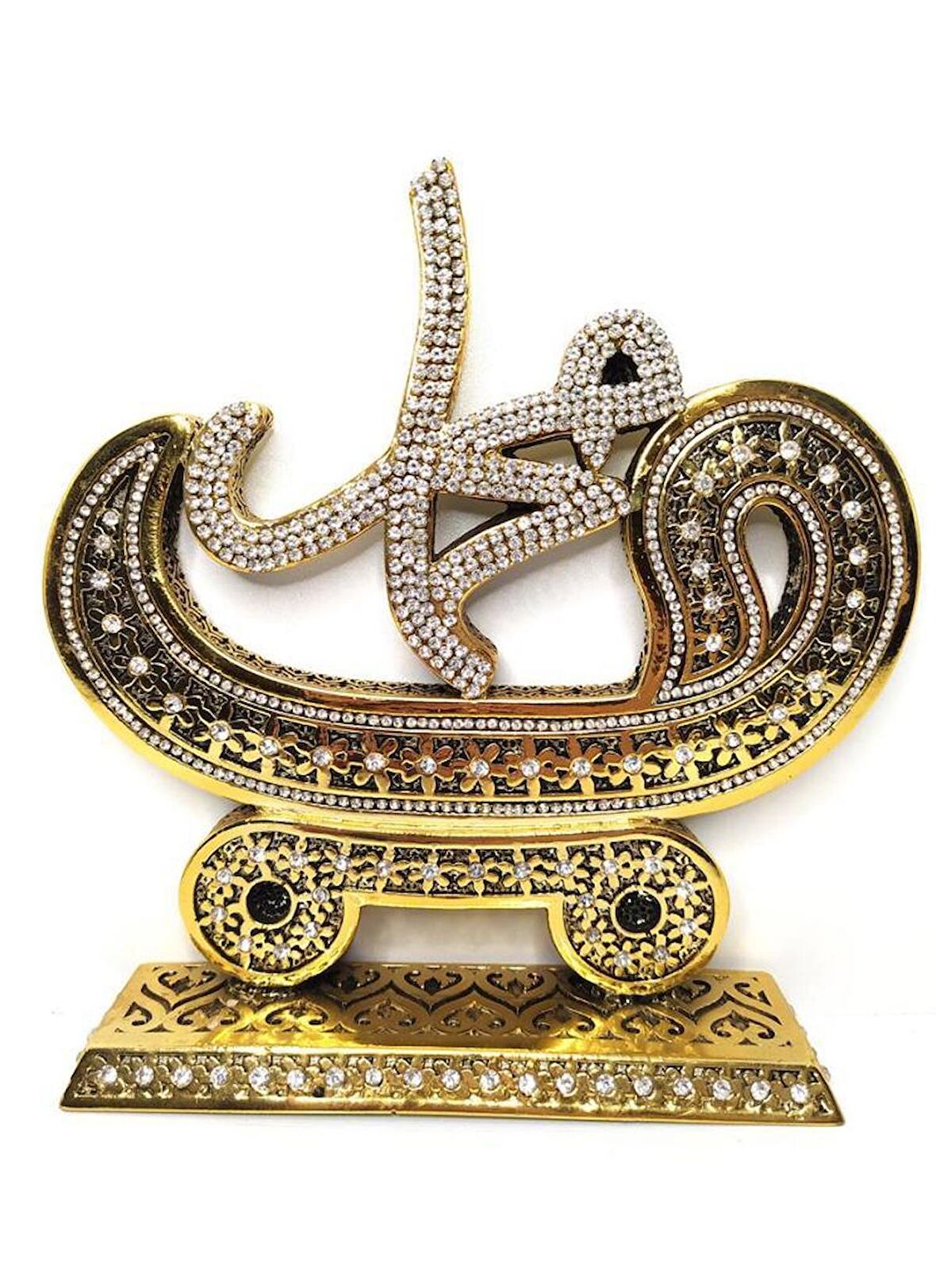 Muhammet Lafzı (s.a.v) Swarovski Taşlı Biblo Ev Masa Dekoru 10297