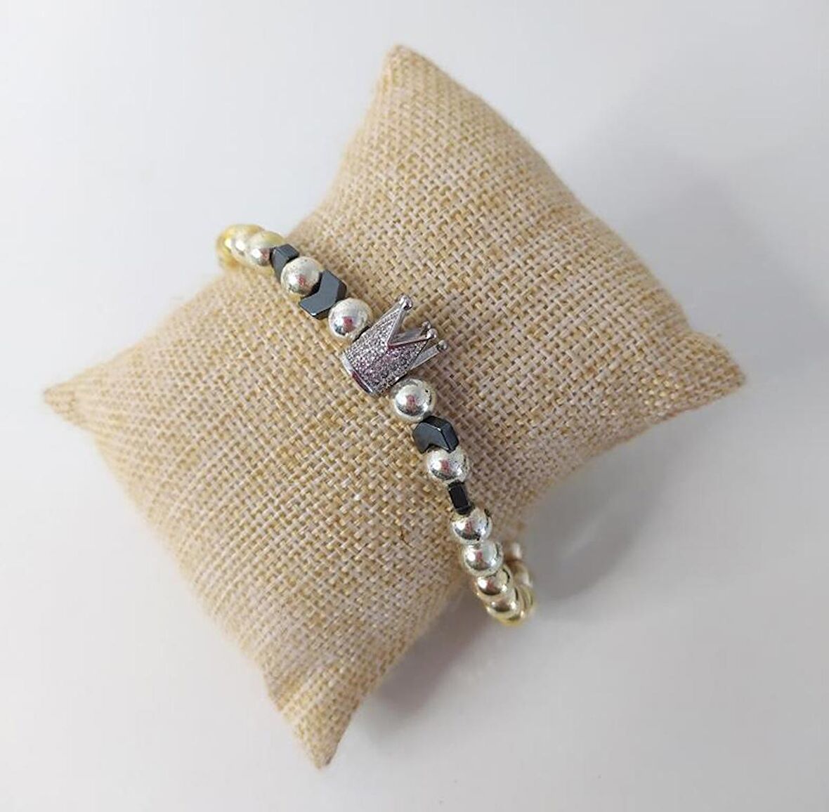 Asansörlü Charm Taç Bileklik Bilezik Kadın Takı 10784