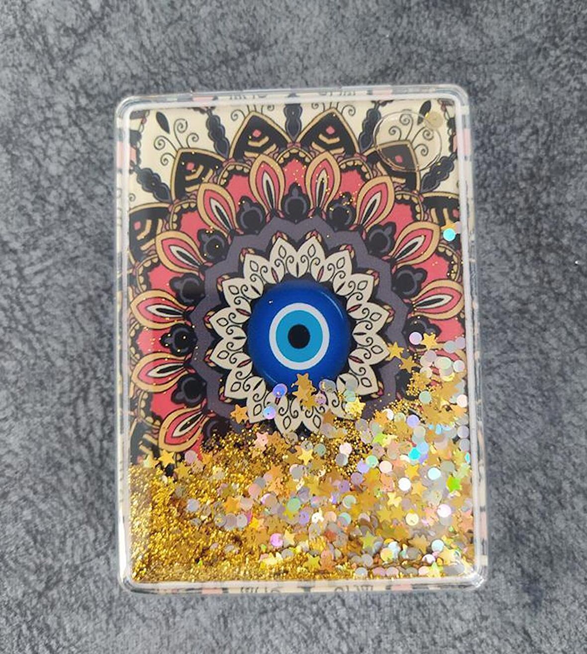 Kompakt Sulu Pullu Makyaj Aynası Kozmetik  Büyüteç Cep Makyaj Aynası Çanta Seyahat Çantası  Ev Ofis   