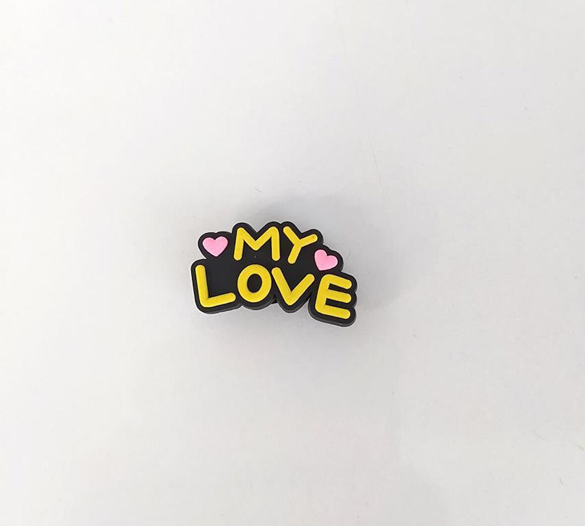 1 Adet Silikon My Love Yazılı Tekli Terlik Süsü Aksesuar
