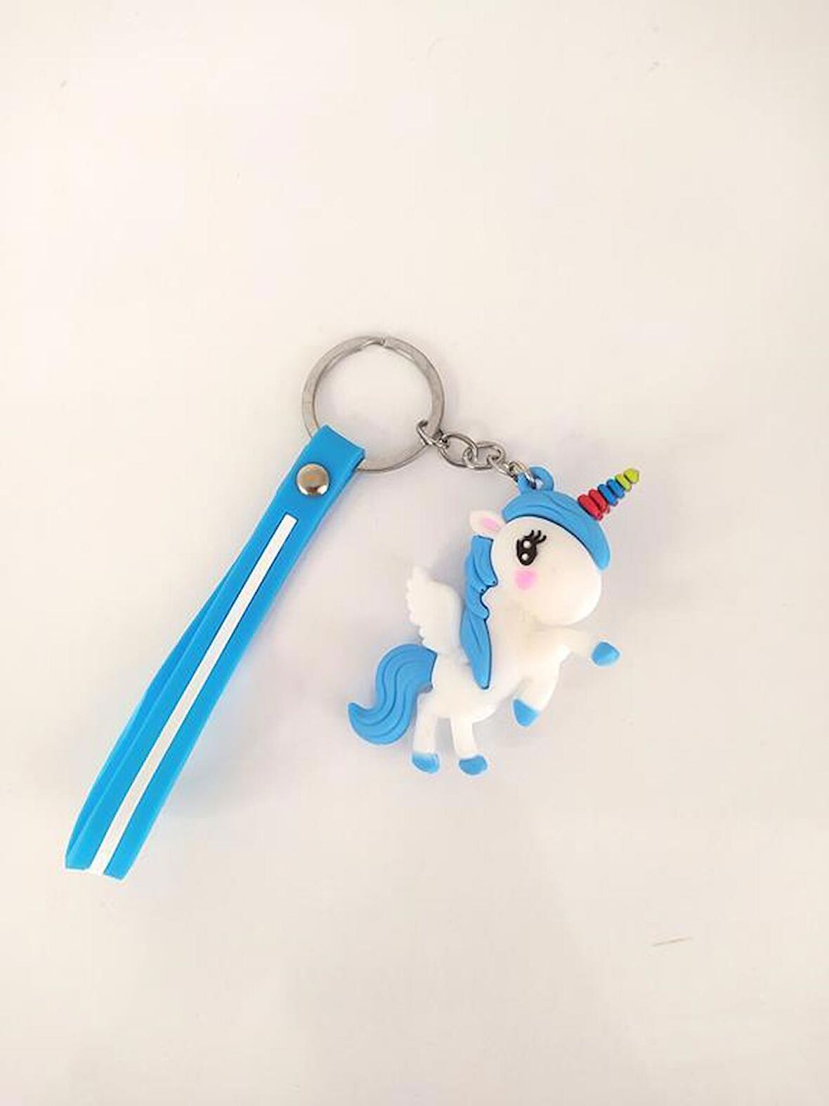 Unicorn Silikon Anahtarlıklar Kadın Sevimli Çizgi Film Bebeği Araba Anahtarlık Çanta Kolye Telefon Süsü 