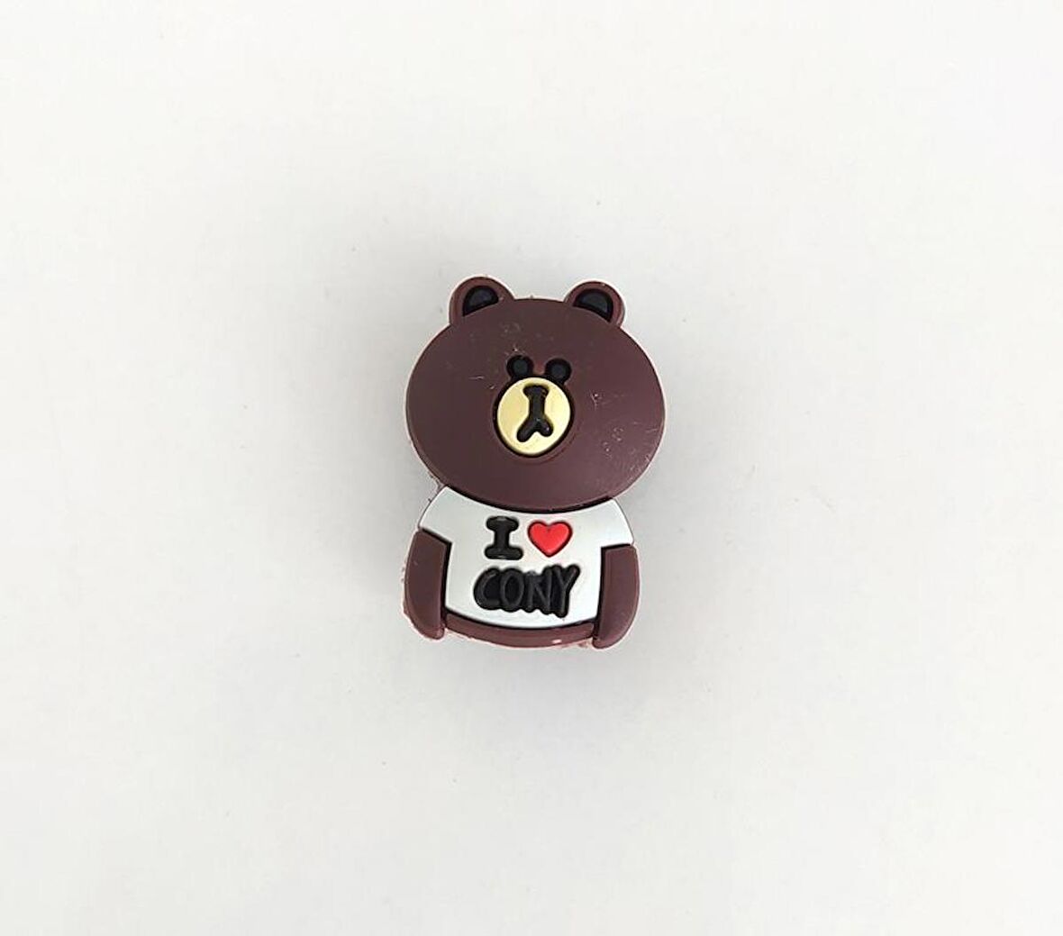 Ayı Figür Terlik Ayakkabı Süsü Silikon Kız Erkek Aksesuar 1 Adet Hediye  