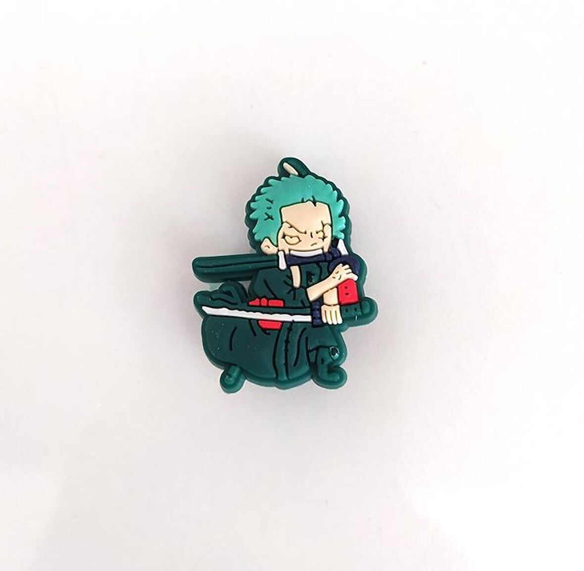 Zoro Anime Terlik Ayakkabı Süsü Silikon Kız Erkek Aksesuar 1 Adet
