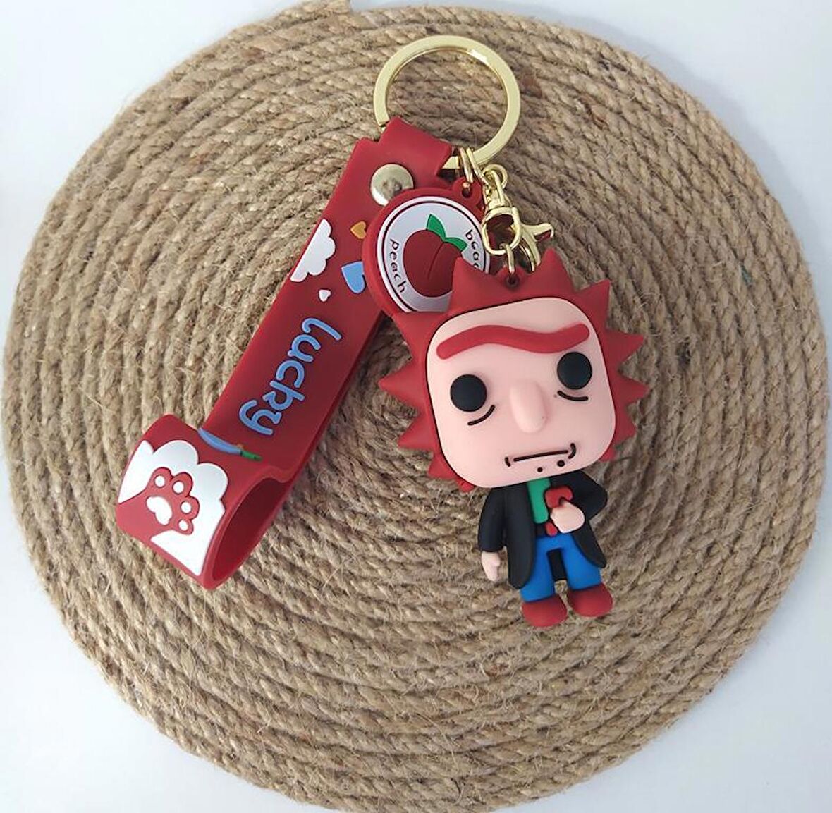 Katil Bebek Silikon Anahtarlık Çanta Süsü Oyuncak Araba Süsü