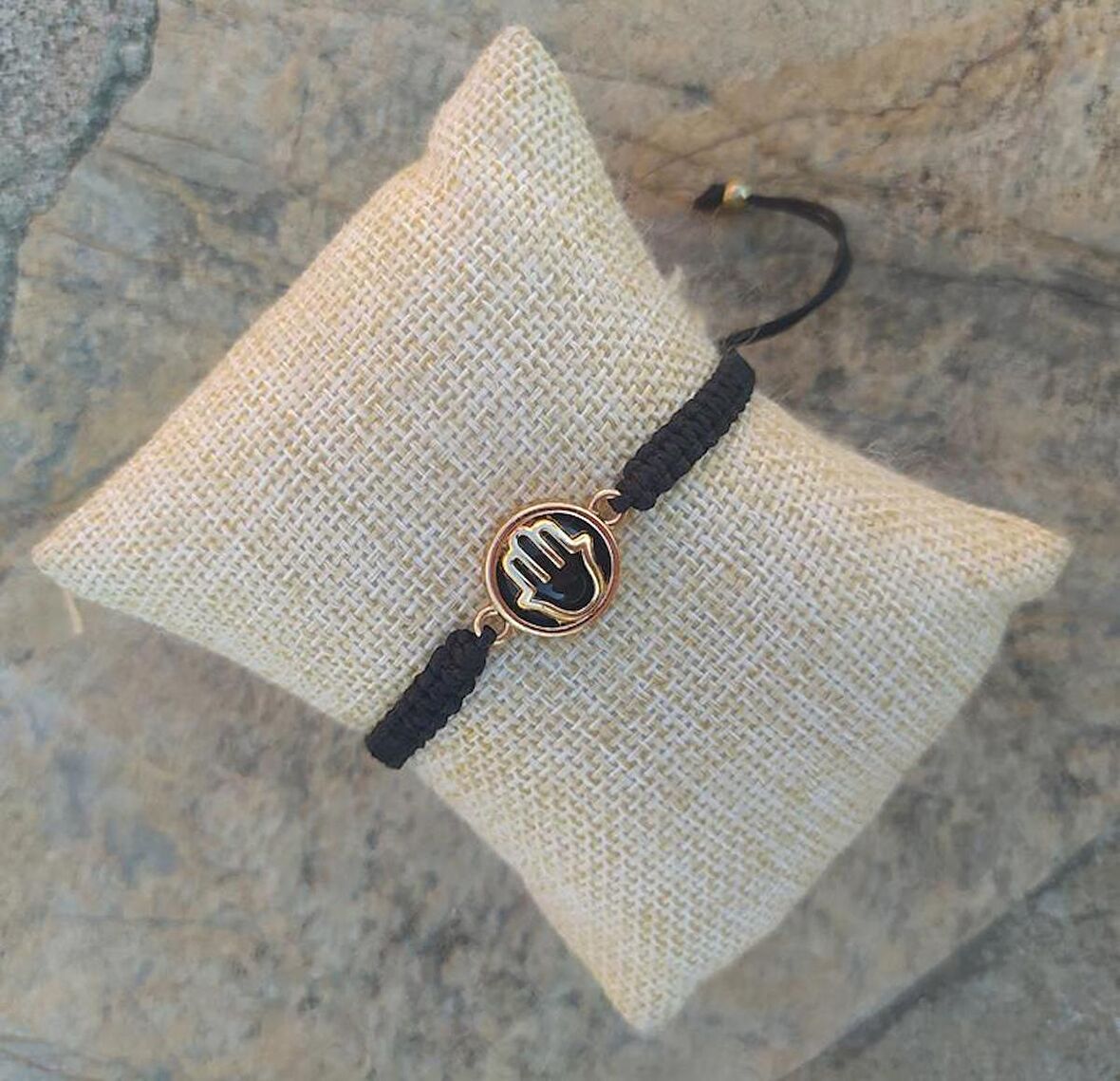 Bileklik El Figürlü Makrome Ayarlanabilir İp Bilezik Bileklik Bijuteri Takı 