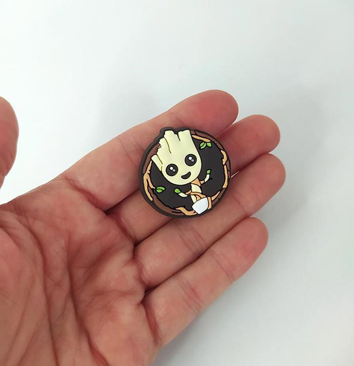 Terlik Ayakkabı Sandalet Tokası Groot 1 Adet Silikon Kız Erkek Aksesuar Hediye  