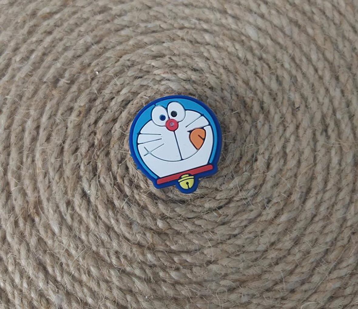 Terlik Ayakkabı Sandalet Tokası Doremon 1 Adet Silikon Kız Erkek Aksesuar Hediye  