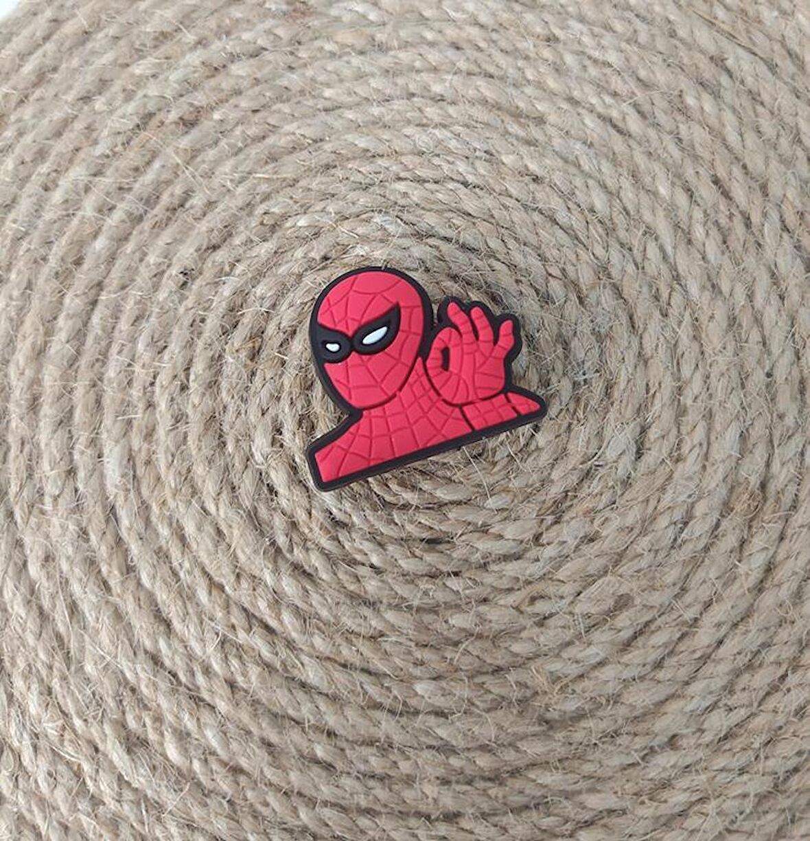 Terlik Süsü  Silikon Terlik Sandalet Tokası Örümcek Adam Süsü Aksesuar