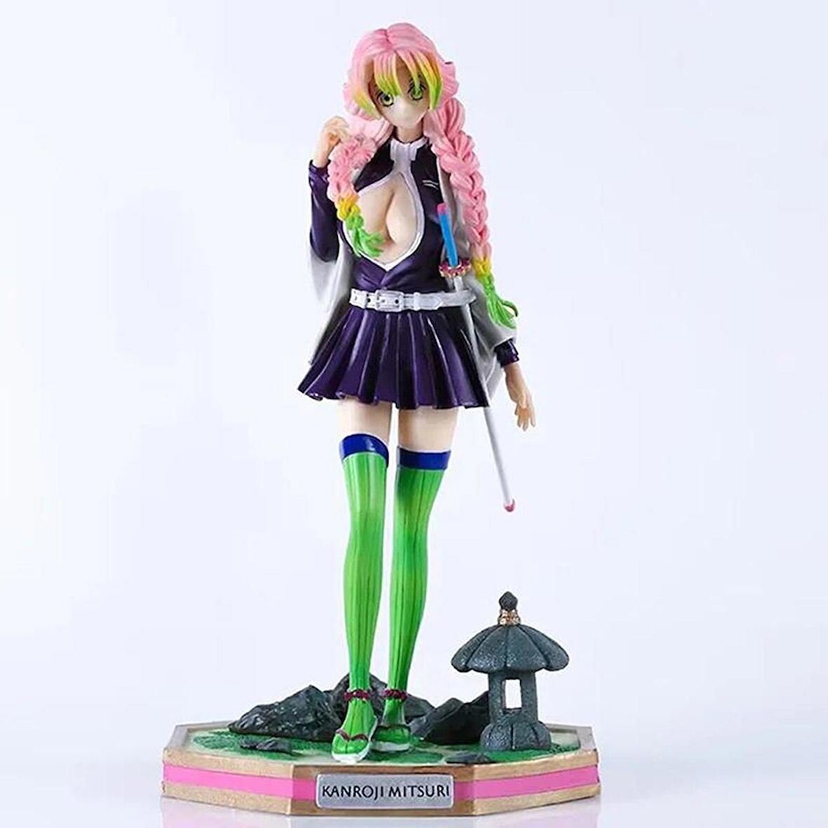 Anime Demon Slayer Mitsuri Kanroji Karakter Figür Oyuncak Biblo 26 cm