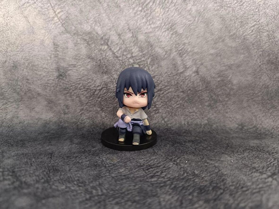 Anime Figür Naruto Sasuke 6 cm Karakter Mini Figür Oyuncak Biblo 