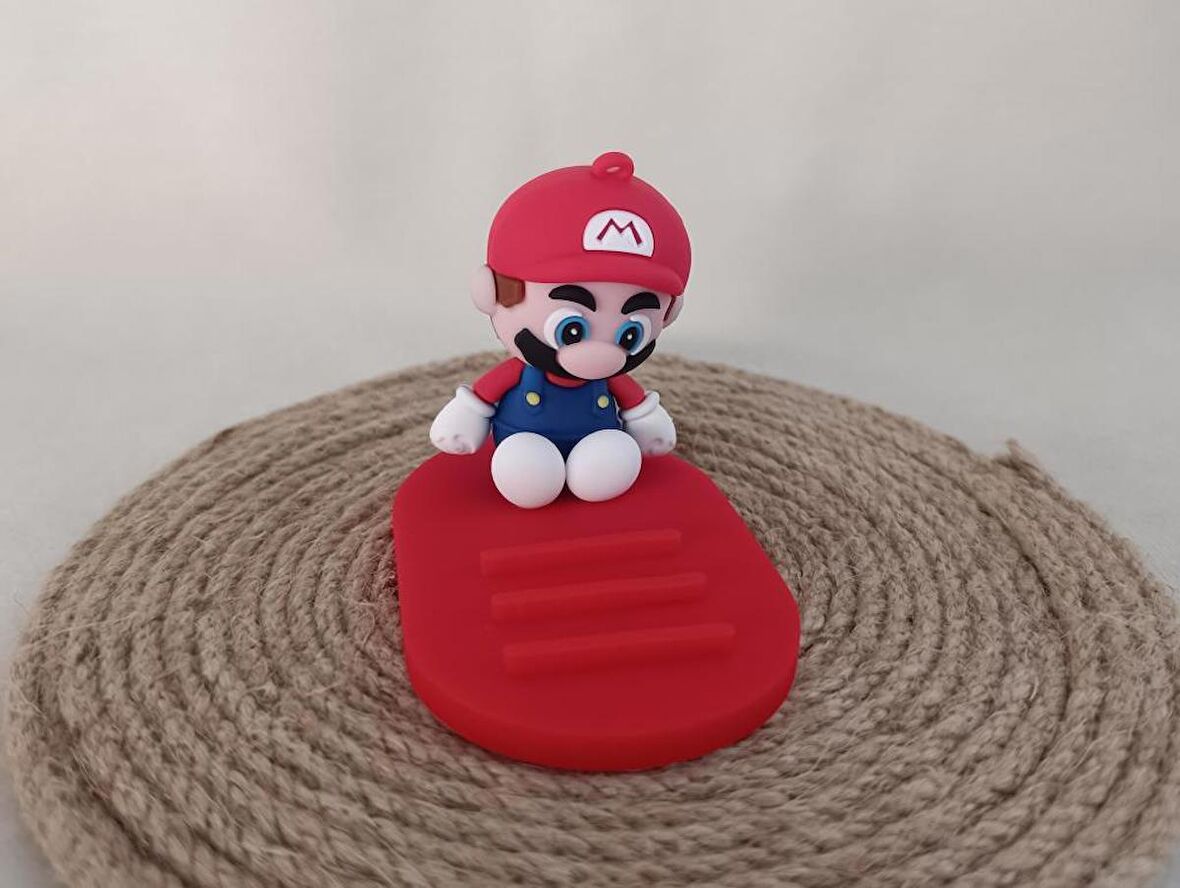 Telefon Tutucu Süper Mario Silikon Telefon Standı Karakter Figür Oyuncak 15513