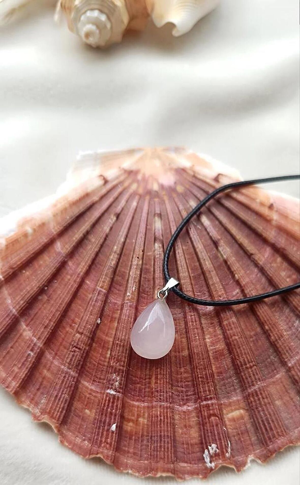 Kolye Gerdanlık Çakra Yoga Reiki Doğal Kristal Kuvars Taşı Kadın Hediye