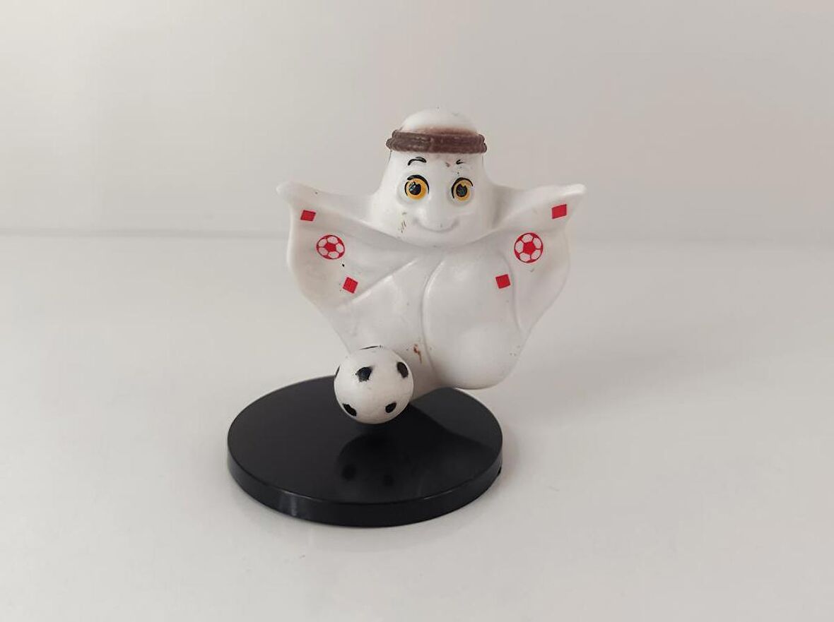 Black Tea Katar Dünya Kupası Maskotu El Sosu 3D Model 7 cm Figür 