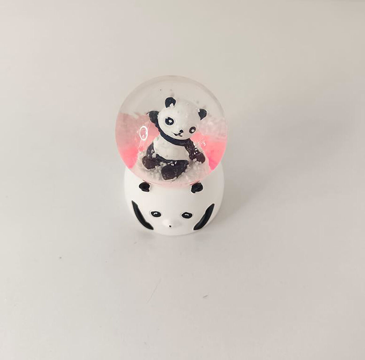 Kar Küresi Sevimli Ayıcık Işıklı Kar Küresi Ev Ofis Dekor Biblo Obje      