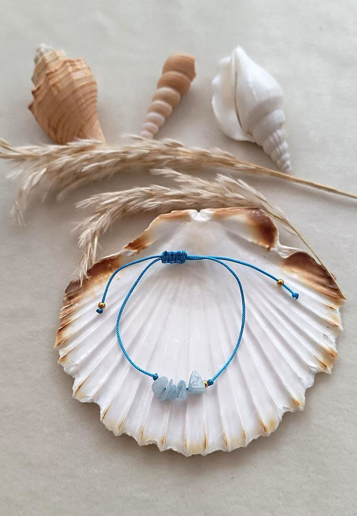 Bileklik Doğal Taş Bileklik Apatit Ayarlanabilir Kadın Kız Bileklik Çakra Yogo