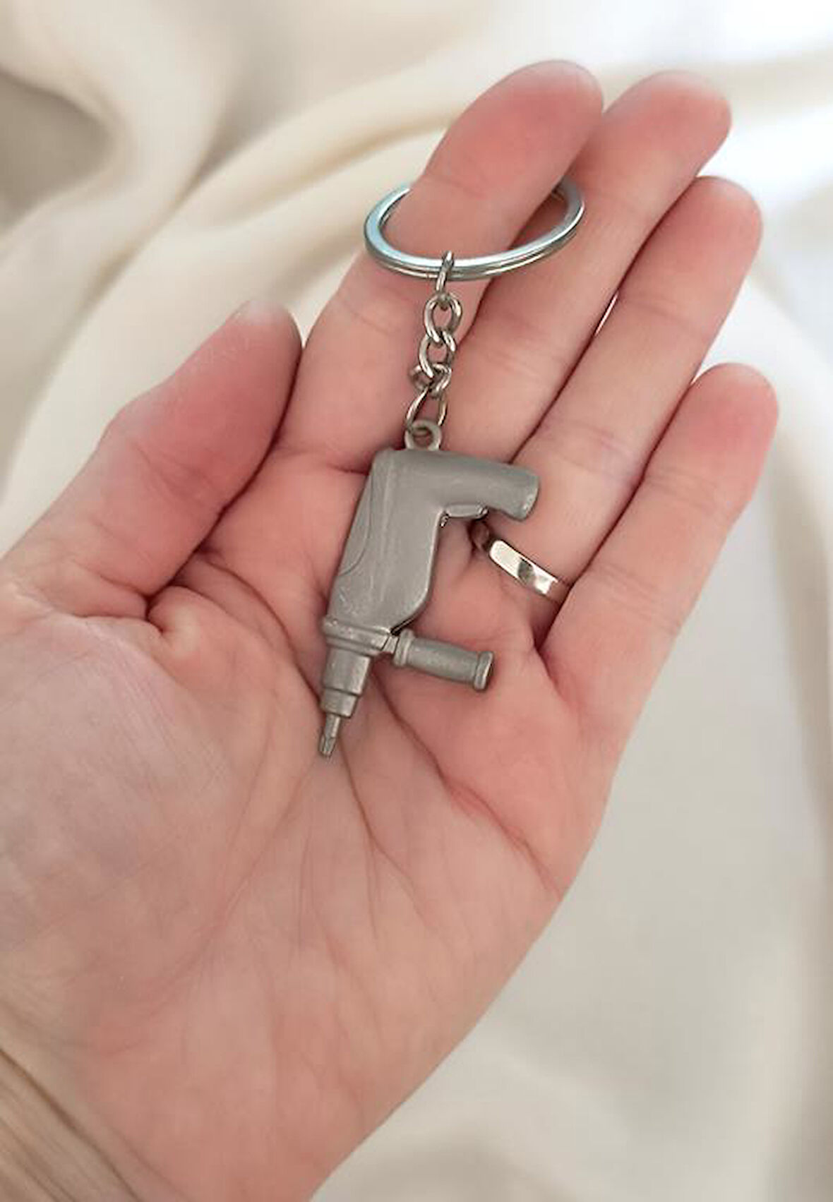 Anahtarlık Matkap Model Metal Araba Çanta Cüzdan Süsü Aksesuar     