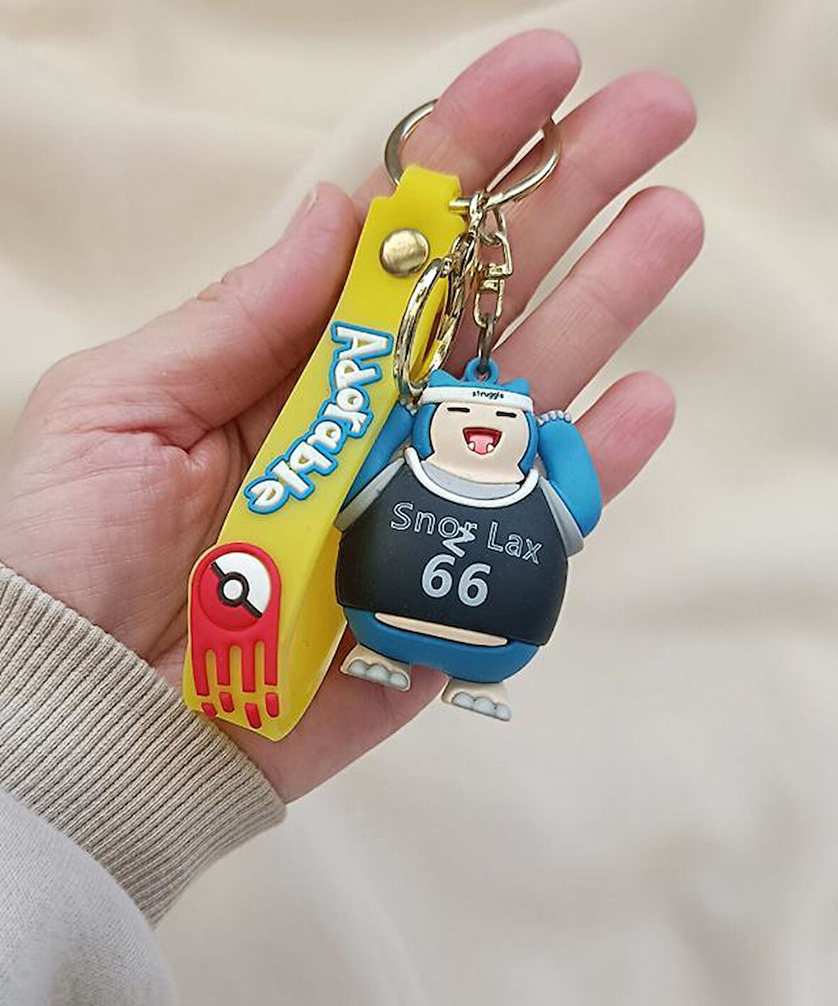  Anahtarlık Pokemon Snorlax Anahtarlık Ve Çanta Aksesuarı