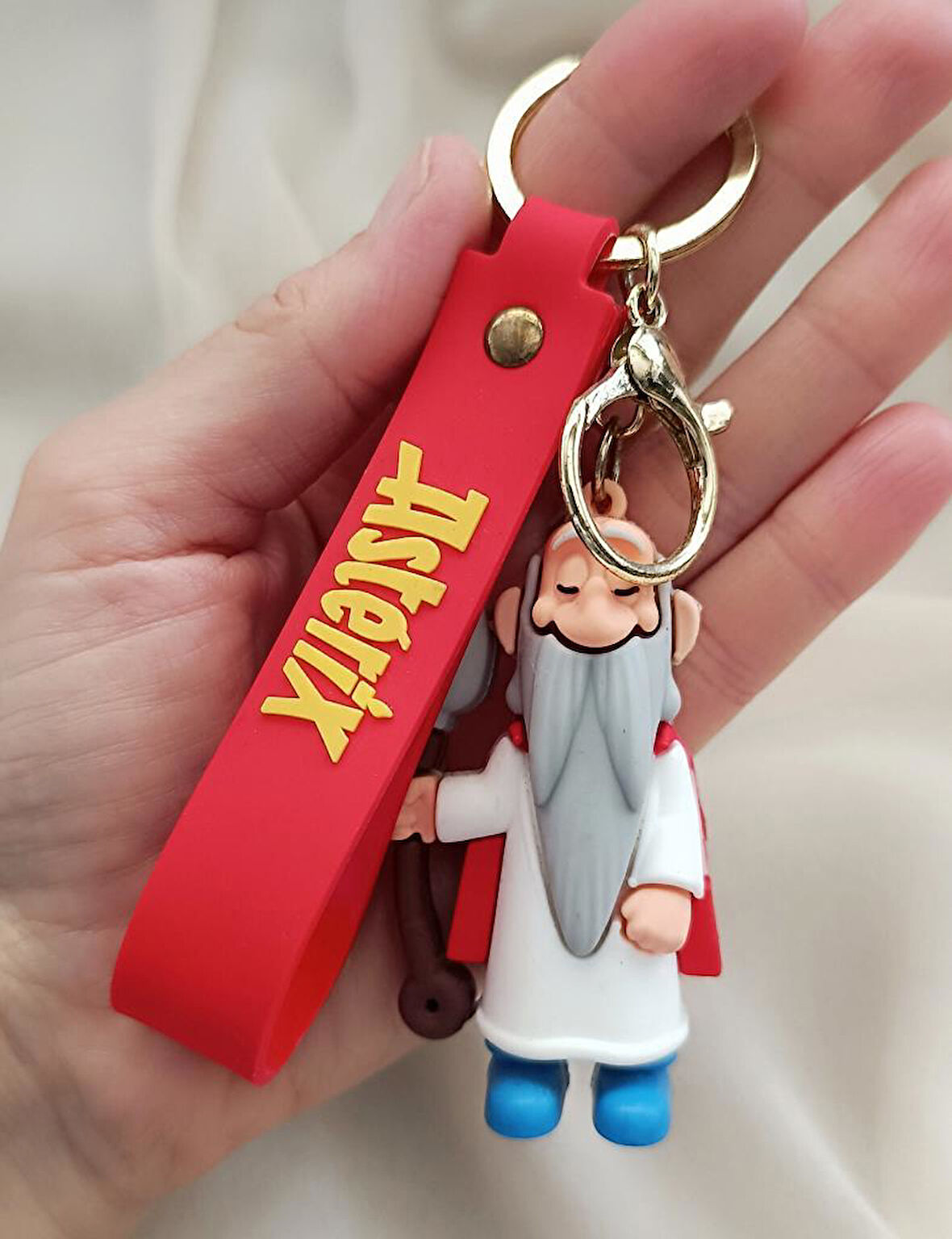 Asterix Silikon Anahtarlık 3D Çanta Süsü Aksesuar 