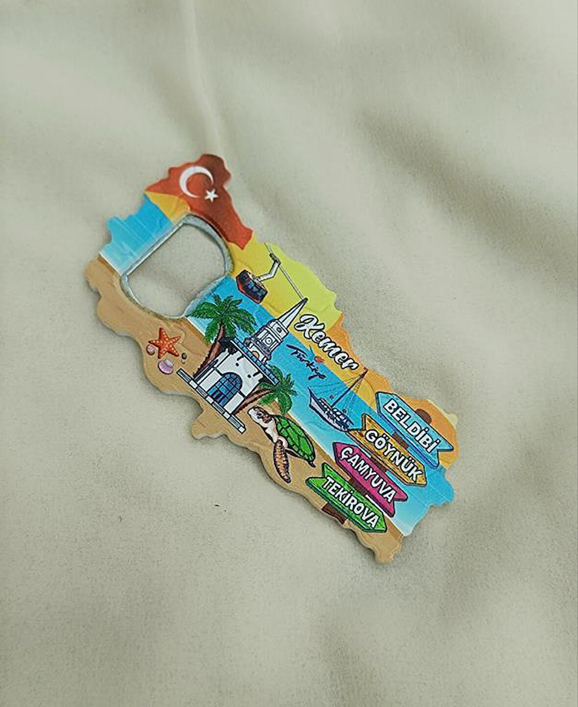 Magnet Açacak Gazoz Şişe Açacağı Mıknatıslı Buzdolabı Süsü Turizm Antalya Görselli 