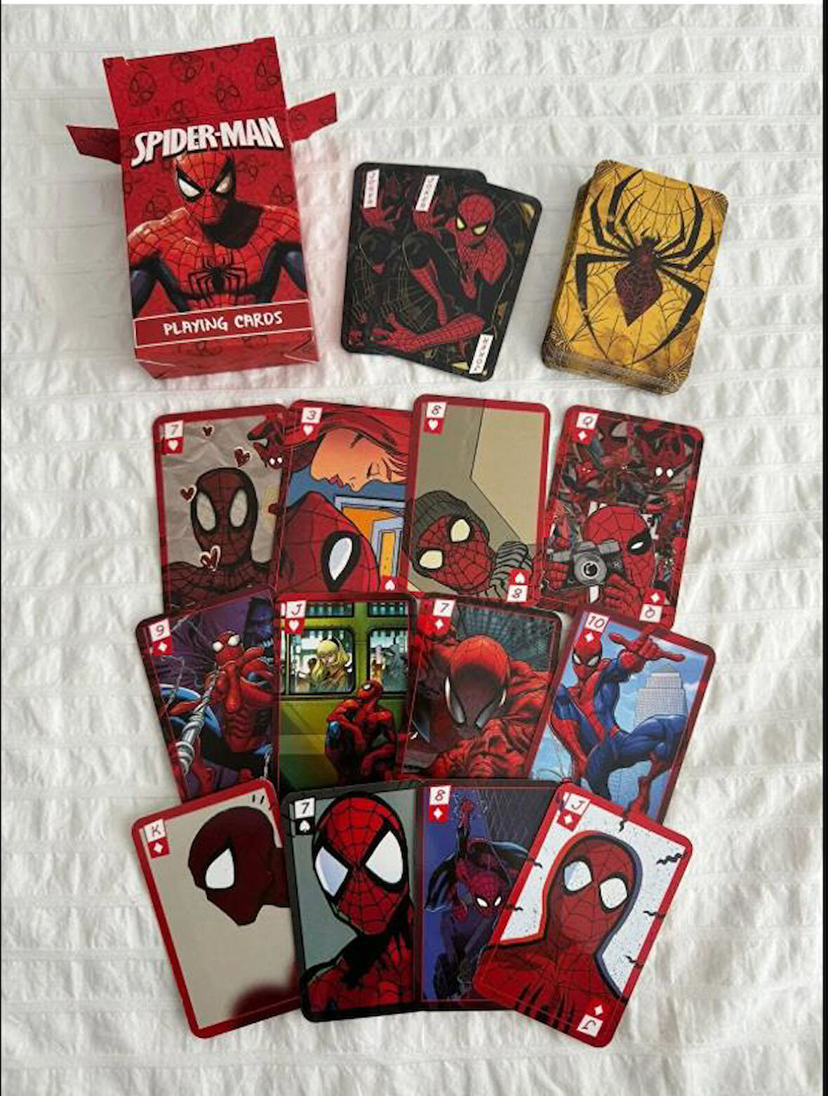 Spiderman İskambil Kağıdı Oyun Poker Kartı 54 Adet Örümcek Adam