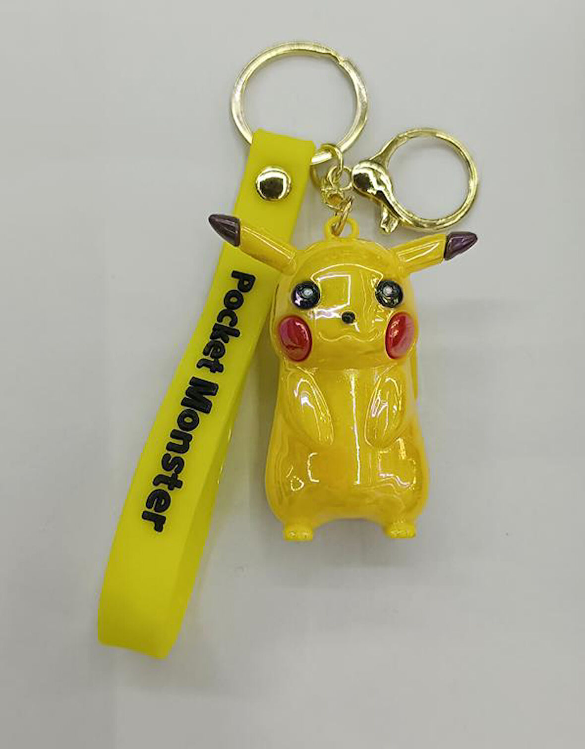 Anahtarlık Pokemon Pikachu Slikon Lüks Anahtarlık Çizgi Film Çanta Cüzdan Süsü  