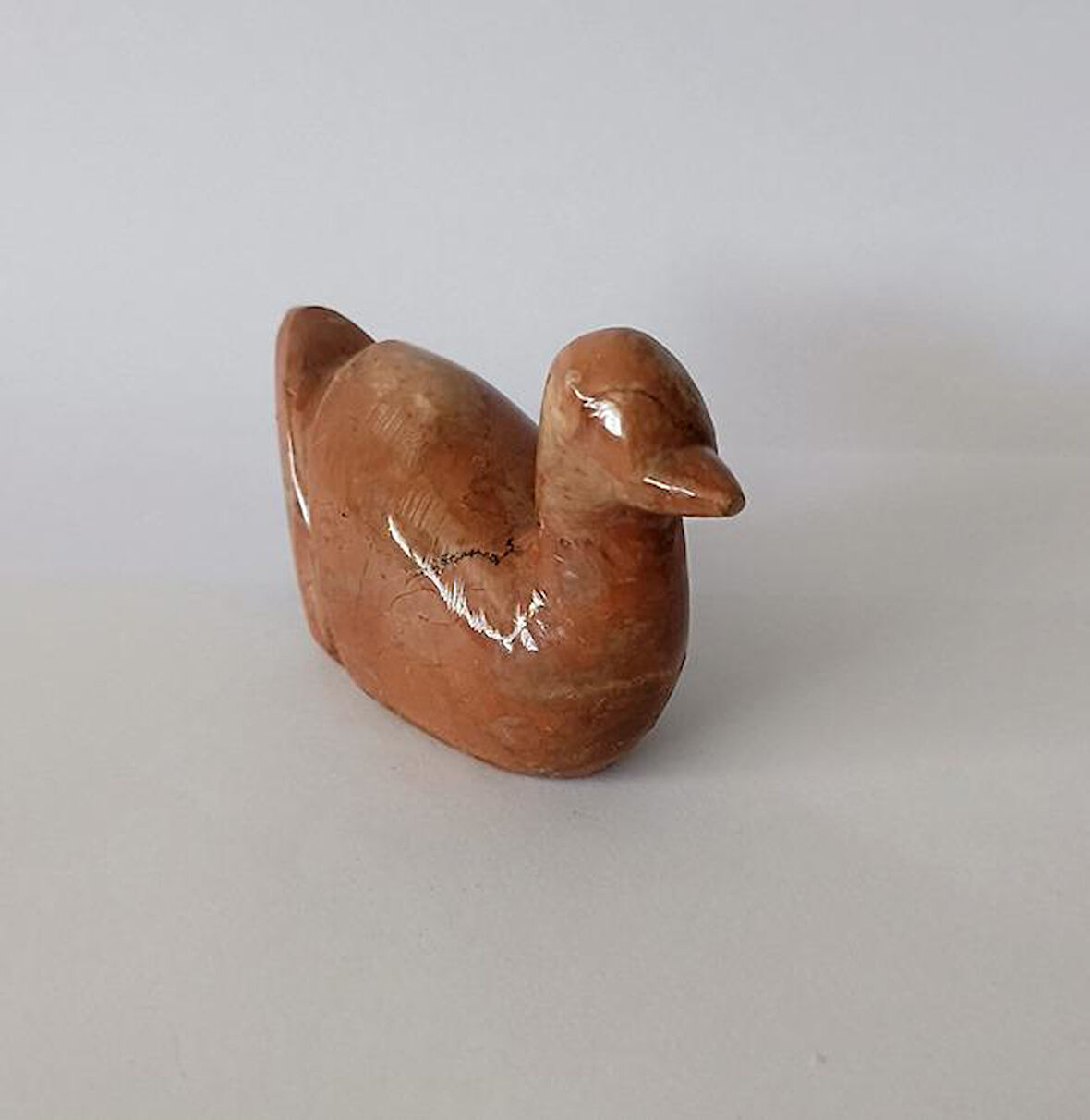 Ördek Oniks Taşı Biblo Mermer Onix Ev Ofis Dekor Masa Süsü 