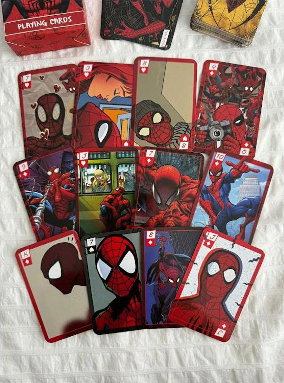 İskambil Kağıdı Oyun Poker Kartı 54 Adet Örümcek Adam