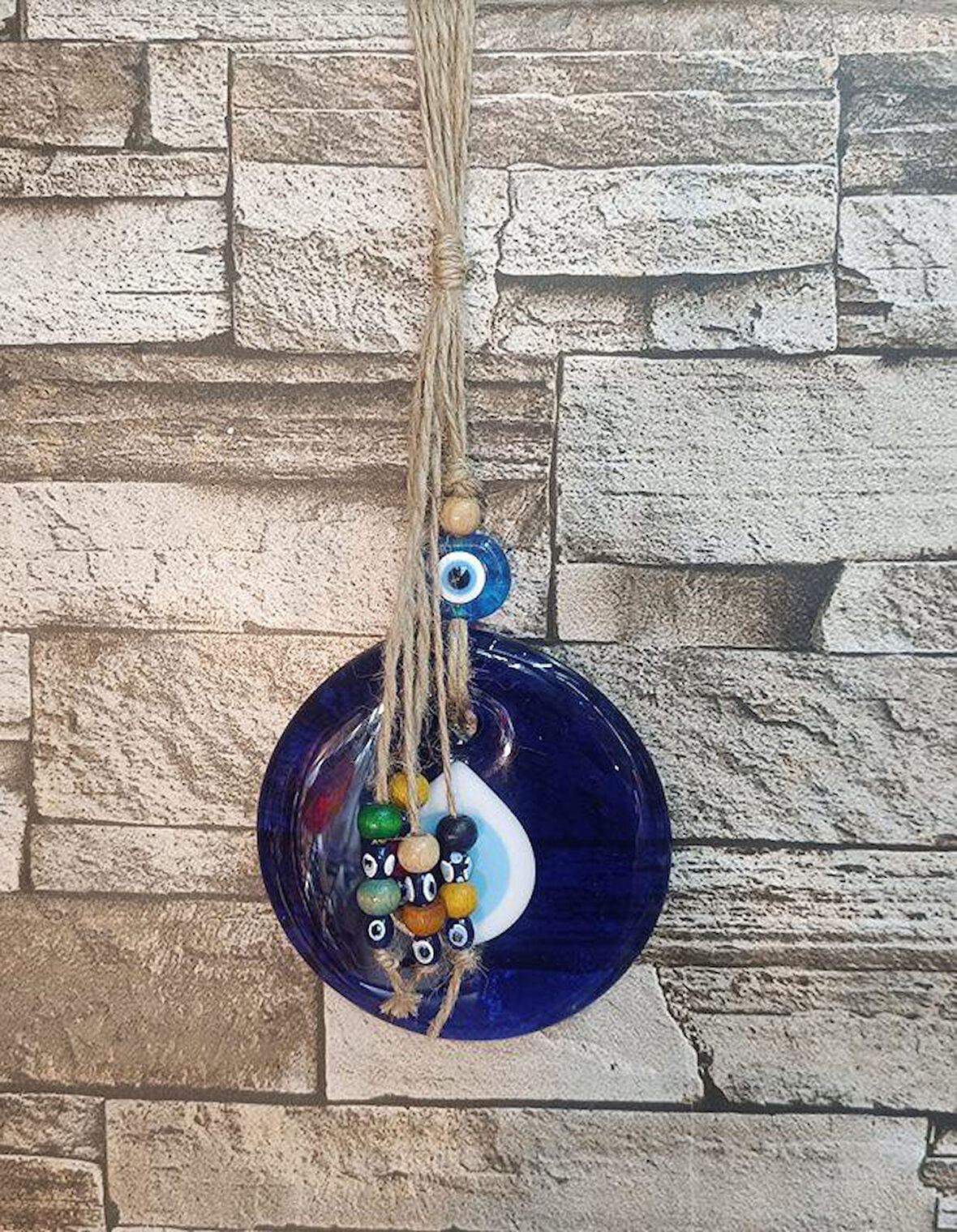 Cam Nazar Boncuğu Kötü Göz Kovucu Ağaç Duvar Dekorasyonu Nazarlık Duvar Ağaç Ev Süsü