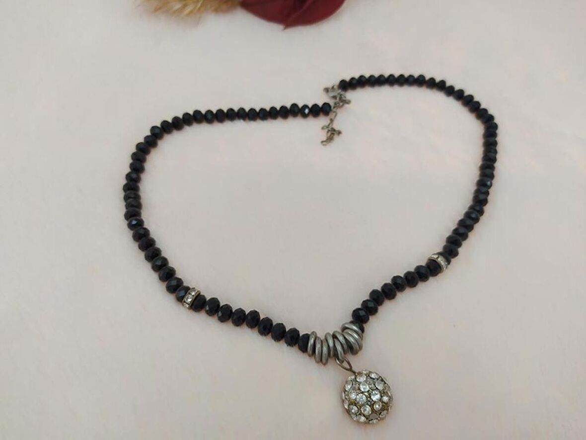 Hdmarketim Swarovski Taşlı Sıralı Kristal Kolye