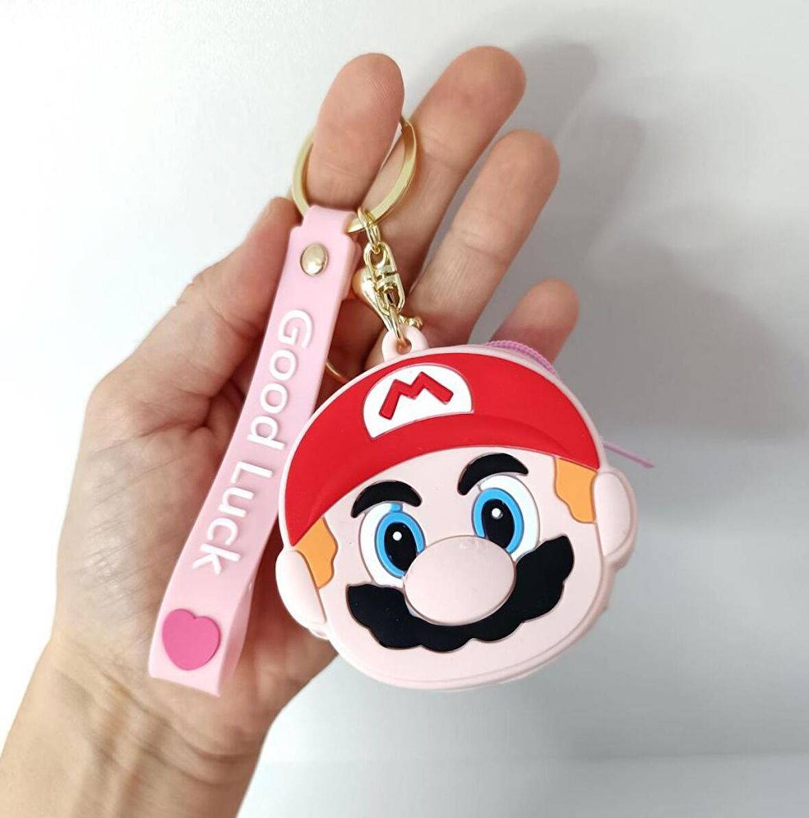 Anahtarlık Cüzdan Silikon Bozuk Para Cüzdan Süper Mario Çanta Araba Süsü Oyuncak 
